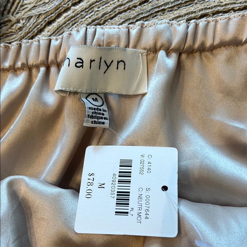 NWT Anthropologie harlyn striped and lined Striped Spaghetti Strap Dress Medium - Picture 3 of 9